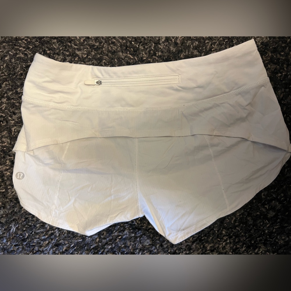 White Lululemon Shorts. Size 4-Regular
